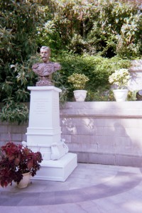 Bust of Nicholas II at Libadia Palace