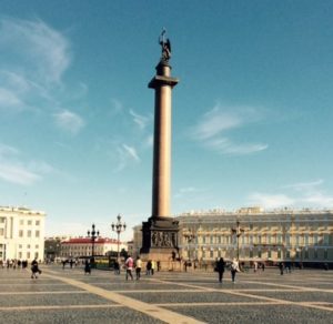 Alexander's Column, Palace Square, St. Petersburg; Photo by Natylie S. Baldwin, 2015